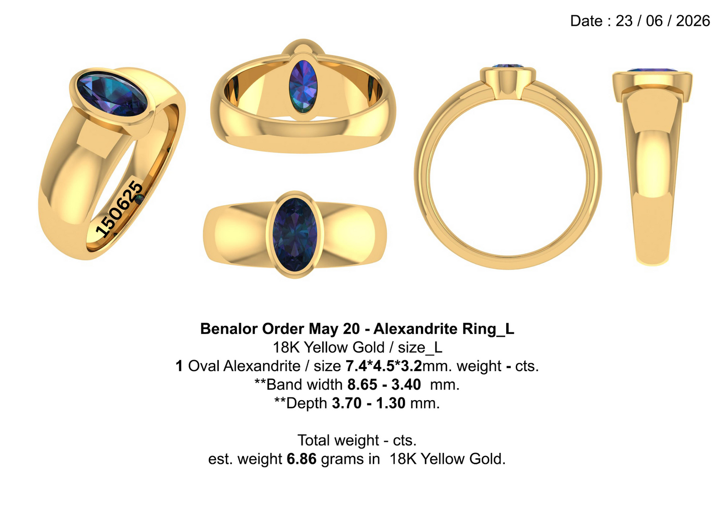 Custom Alexandrite Ring