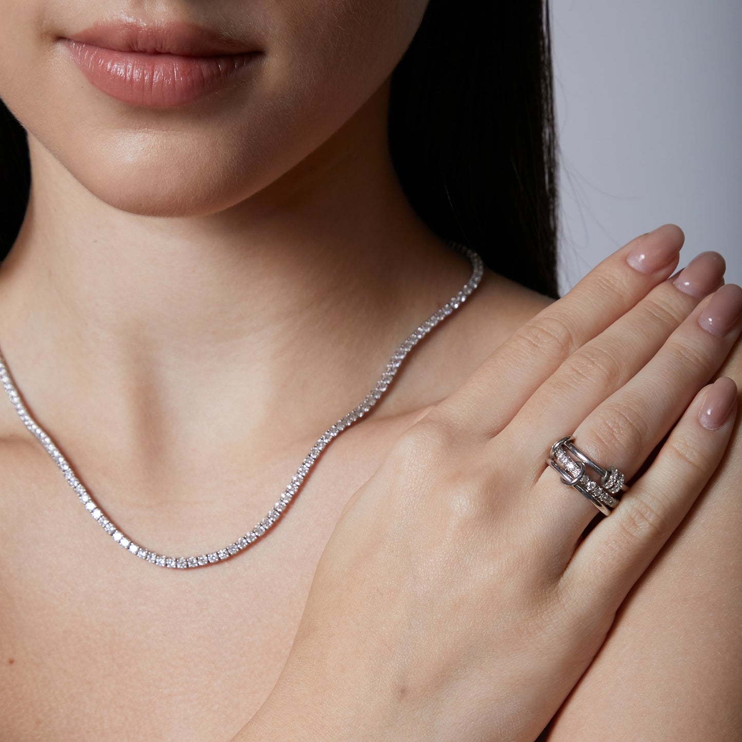 Celene Tennis Necklace