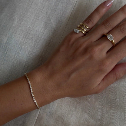 Hana Half Tennis Bracelet