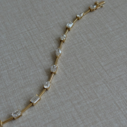 Karen Fancy Shape Tennis Bracelet