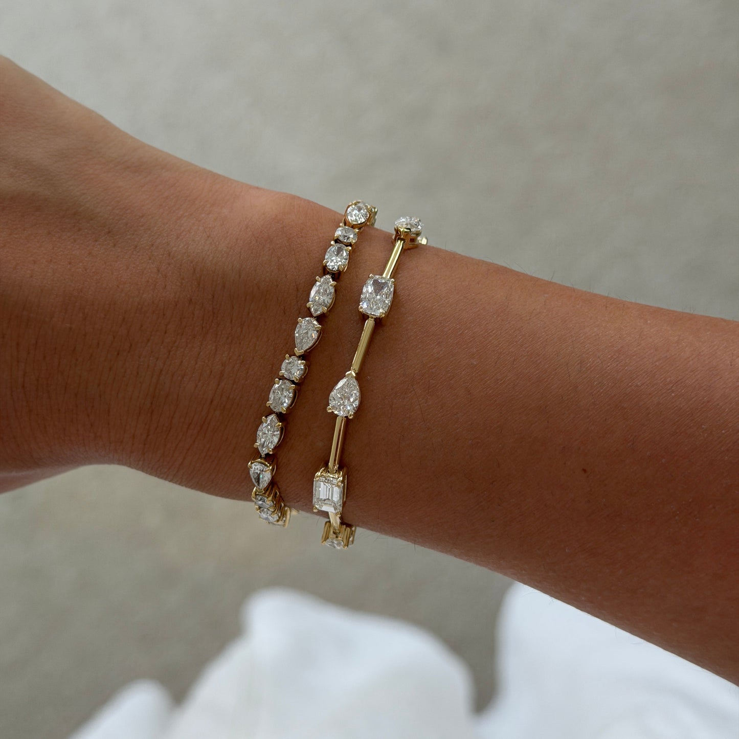 Karen Fancy Shape Tennis Bracelet
