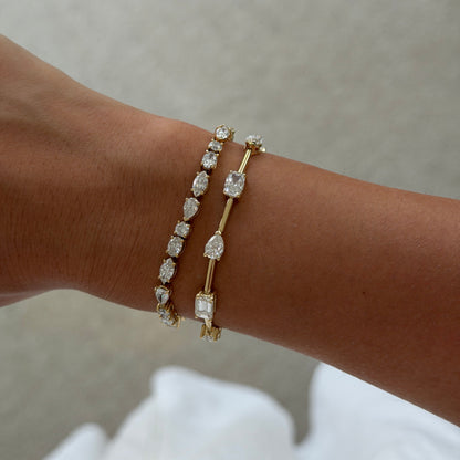 Karen Fancy Shape Tennis Bracelet