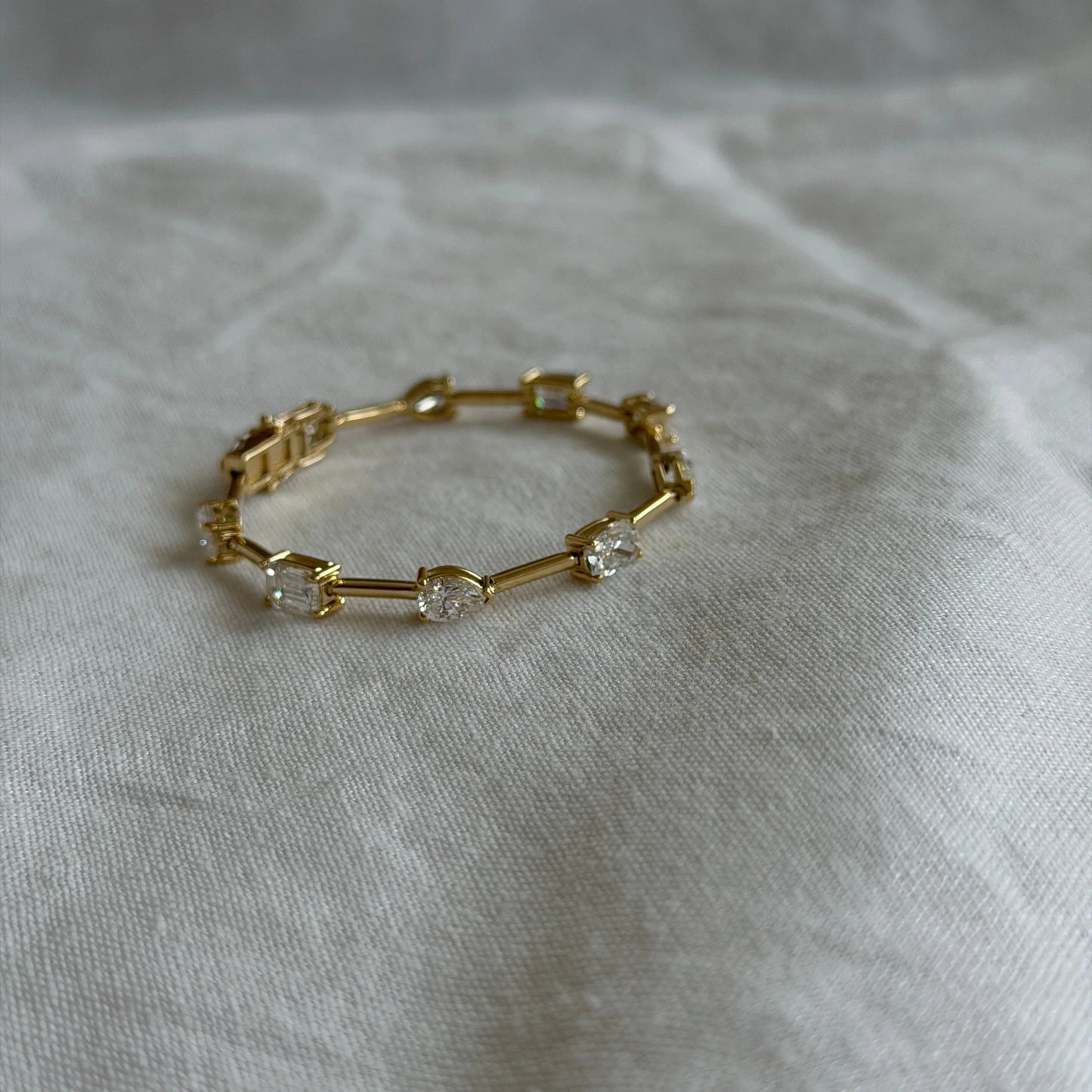 Custom Karen Fancy Shape Tennis | 14K | 16cm | Deposit