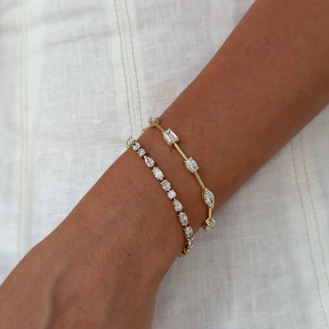 Karen Fancy Shape Tennis Bracelet