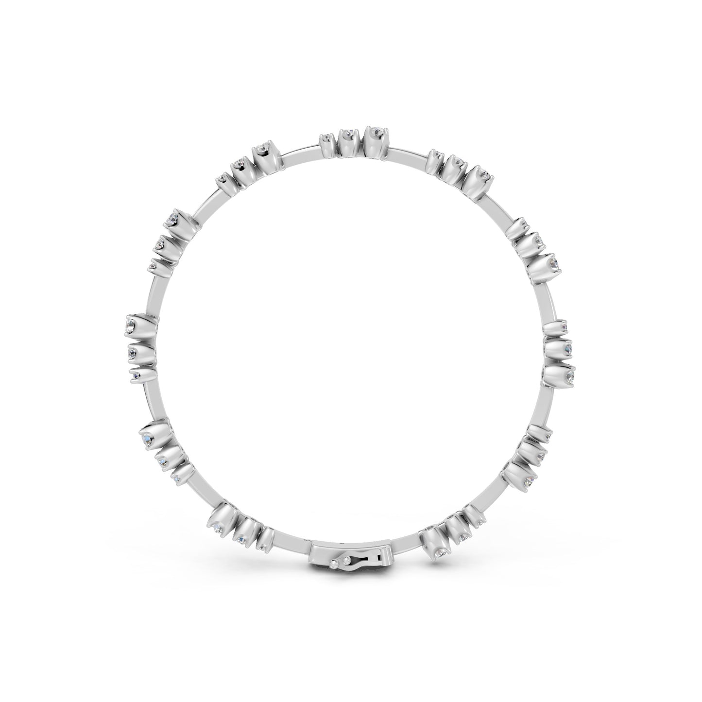 Kaela Graduated Diamond Station Tennis Bracelet