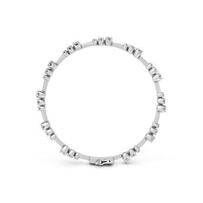 Kaela Graduated Diamond Station Tennis Bracelet